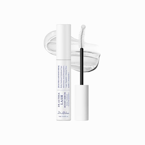 Dr.Althea Lash Boost Serum | Lash Essence for Stronger & Glossy-looking Lashes | Lash Primer with Biotin & Panthenol & 12-Peptide Complex | Vegan Korean Skincare, 0.30 Fl Oz