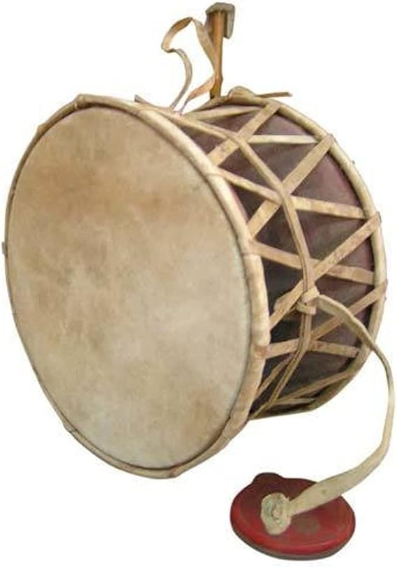 Damaru Hand Held Drum Wooden Nepali Folk Musical Instrument Hand Carved Damaru Drum For Fun All Age Groups Of Musicians - Gift Party Supplies Birthday Party