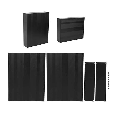 Aluminum Project Box, DIY Electronic Box Project, 2 x 7 x 8.7 Matte Black Enclosure Case Split Body DIY