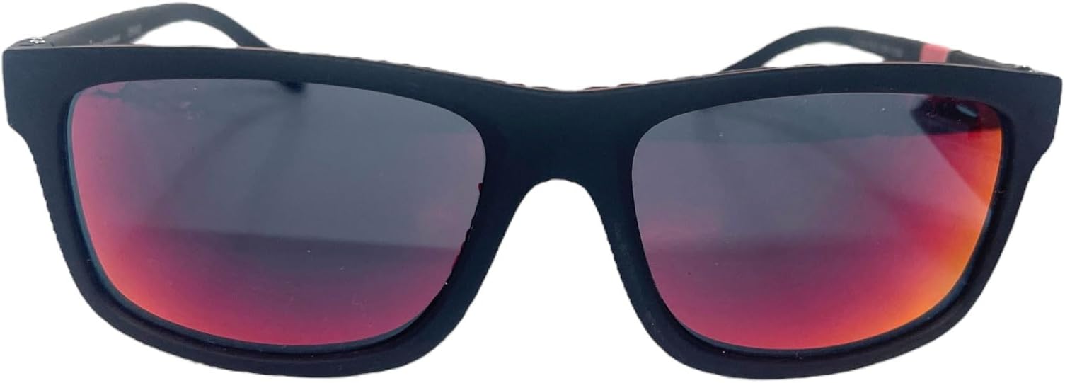Foster Grant Ironman Ironflex premium active sunglasses black with red mirrored lenses. IF2005