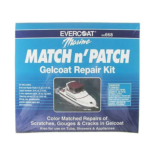 Evercoat 100668 Gel Coat Repair Kit, Match & Patch