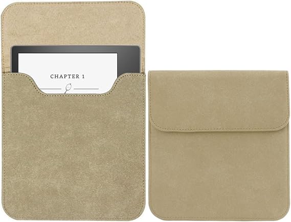 7'' Sleeve for Kindle Oasis - Protective Insert Sleeve Case Cover Bag Fits Kindle Oasis (10th Generation, 2019 Release and 9th Generation, 2017 Release) Brown