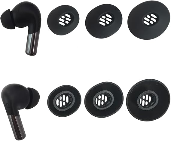 6X Replacement Silicone Eartips for OnePlus Earbuds,Dust Filter