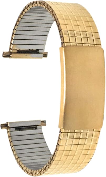 Easy to Adjust Metal Expansion Watch Band, Stretch Strap 18mm-22mm 3 Colors