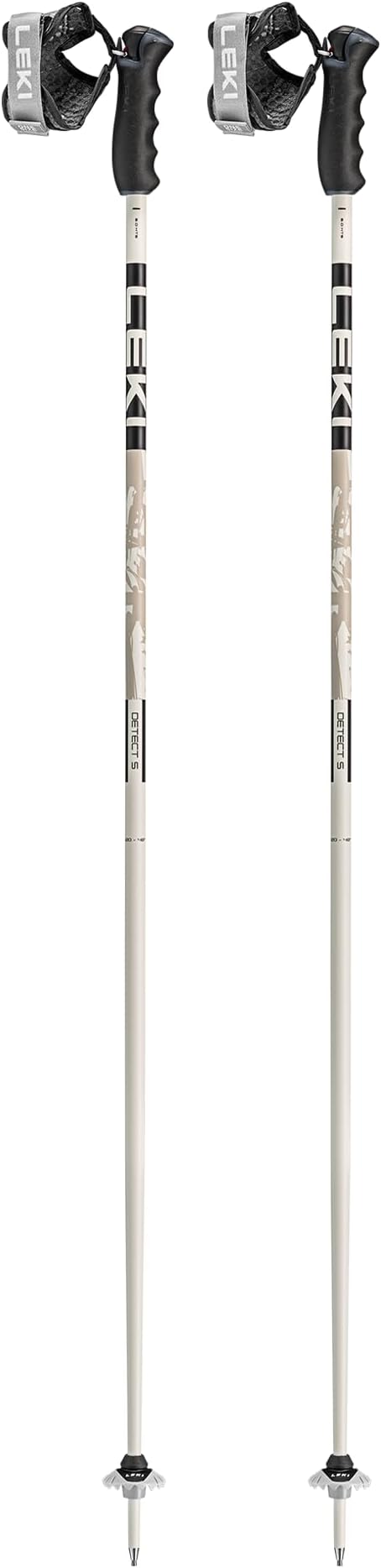 LEKI Detect S Lightweight Aluminum Ski Poles for Downhill Skiing
