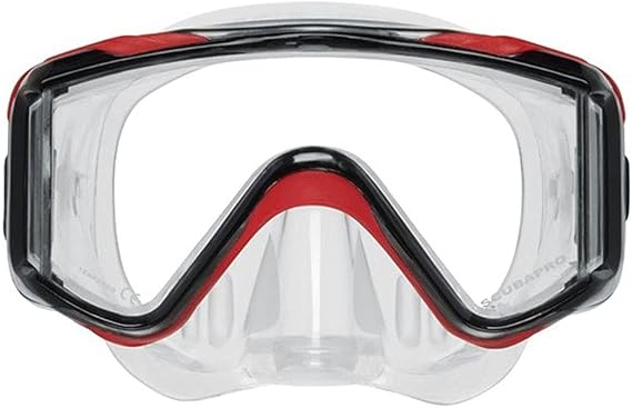 ScubaPro Crystal VU Plus Mask - Red / Grey