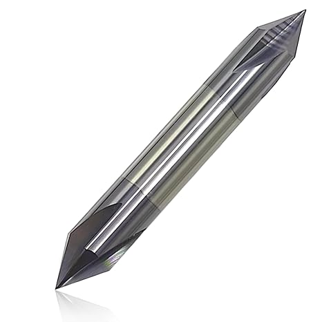3/8" Carbide Chamfer Mill, 60 Degree, Double End, 4 Flute, Solid Carbide, AlTiN Coated, 2-1/2" Overall Length