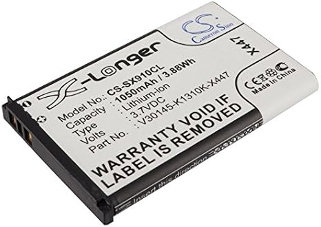XSP 1050mAh Replacement Battery for Siemens Gigaset SL910 Gigaset SL910A Gigaset SL910H Part NO V30145-K1310K-X447 V30145-K1310K-X447-0-HY V30145-K1310-X447 Parts Battery Batteries