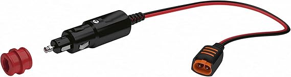 CTEK Connect CIG Plug, Permanent Connection for Hard-to-Reach Batteries, Easy Connection to Your CTEK Battery Charger Using The Vehicle 12V Accessory Sockets, for Cars, Motorcycles
