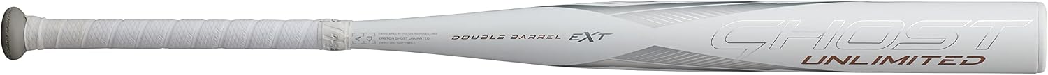 Easton FPJ23GHUL10 Baseball Bat Adult Softball Rubber No. 3 Ghost Unlimited 1 Piece Carbon White
