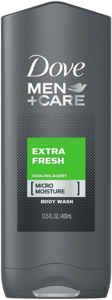 Dove Men + Care Body Wash Extra Fresh 13.5 Ounces (Value Pack of 6)