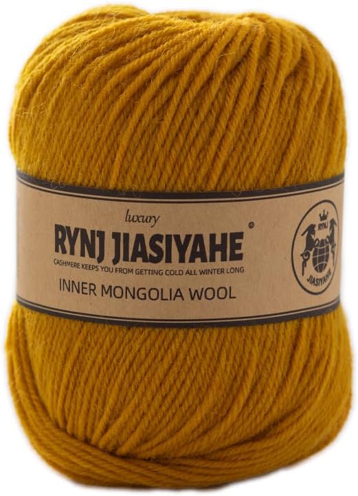 Inner Mongolia Wool Yarn for Crocheting and Knitting - 100% Soft, Warm, Washable, Luxurious 4 Ply Yarn for Sweater, Scarf, Hat, Socks