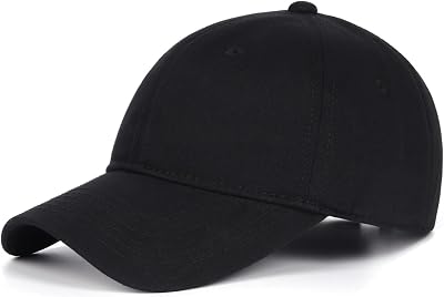Zylioo XL XXL Oversize Baseball Cap, 100% Cotton Adjustable Dad Hat for Big Heads 23.5-25.5, Soft Crown Large Size Cap