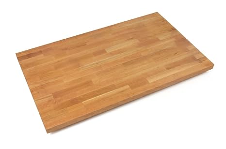John Boos CHYKCT6038-O Cherry Kitchen Counter Top with Oil Finish, 1.5" Thickness, 60" x 38"