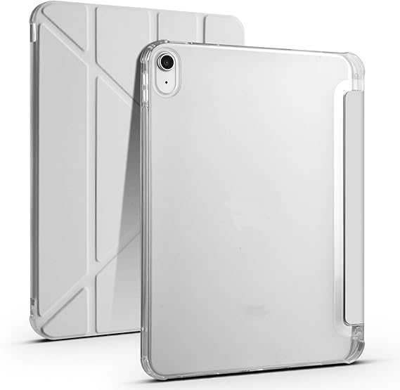 iPad 11.Nesil A16 11inç/10.Nesil 10.9 inç İle Uyumlu Kalemlikli, Uyku Modlu, Mıknatıslı, Üçgen Standlı, Darbeye Dayanıklı Kaplama Akıllı Kılıf (Gri, iPad 11.Nesil A16 11inç/10.Nesil 10.9)
