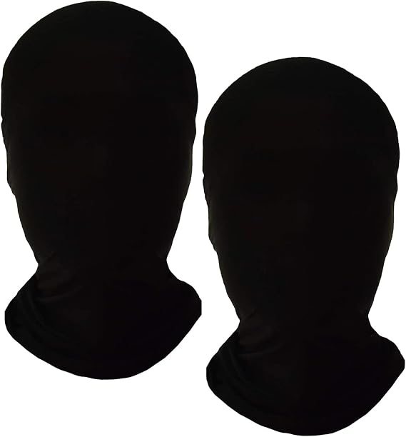 2 Pack Full Face Mask Unisex Full Spandex Hood Masks for Halloween Costume Cosplay