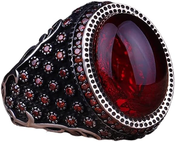 Ruby Stone Ring,Silver 925k Mens Ring,Handmade Ring,Ruby Stone,Jewelry Gift For Him an Her