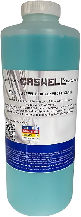 Caswell Stainless Steel Blackener 370 - Quart