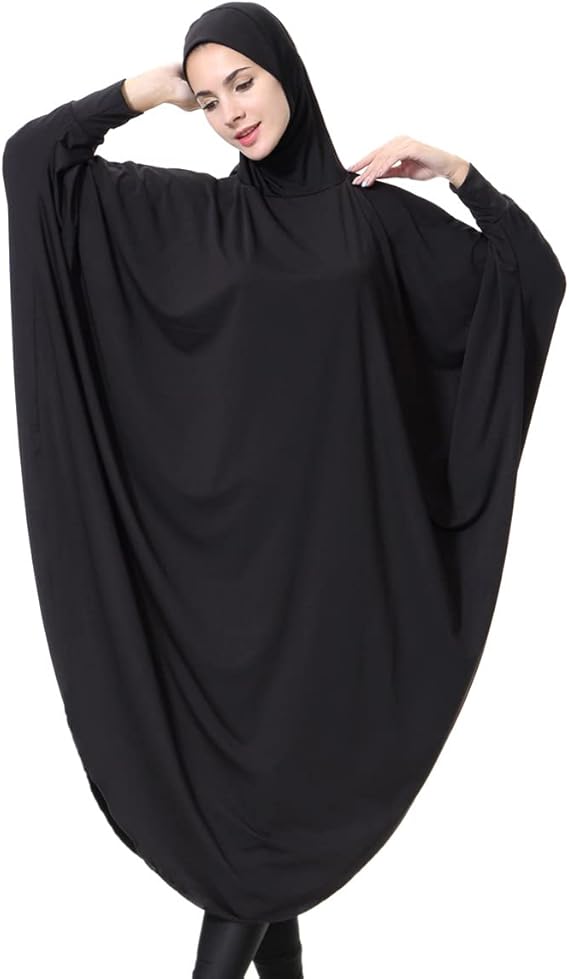 khalat Women's One-Piece Muslim Abaya Dress Large Overhead Prayer Ramadan Long Hijab Dress