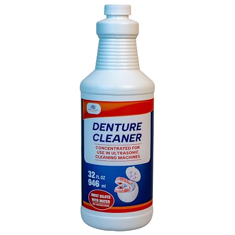 NORTHWEST ENTERPRISES Ultrasonic Denture Cleaner, Removes Stains, 32 oz