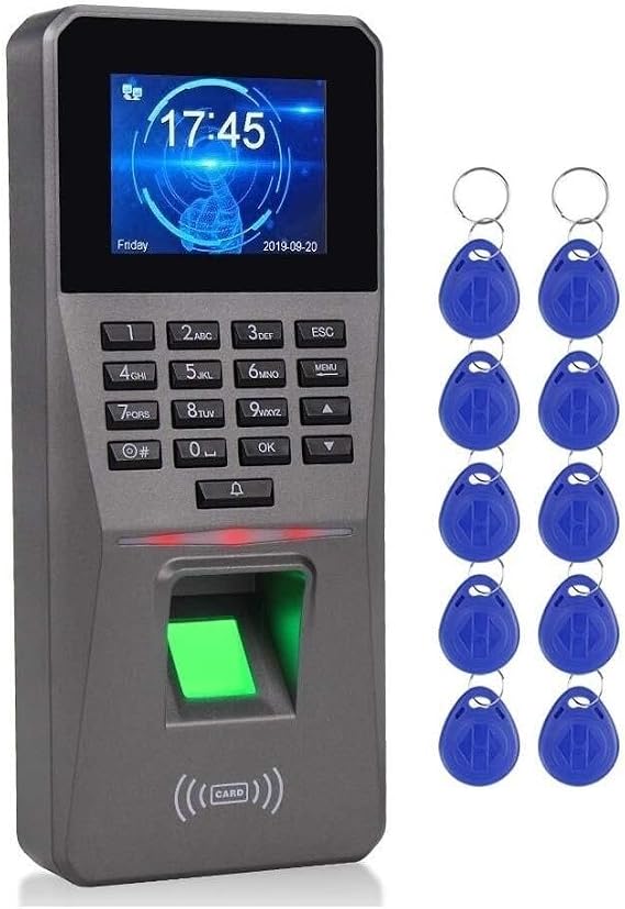 Attendance Machine,Time Attendance System Machine Device Machine, Fingerprint Time Attendance Machine TCP/IP Staff Check-in Time Clock Recorder Biometric Access Controller USB
