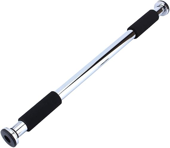 Fitness Pull Chinup Bar, Portable Workout Doorway Pull Up Adjustable Chin Up Bars Trainer for Doorway Strength Training Gym Bar Home Exercise US 62-100cm/ 24.4-39.4inch