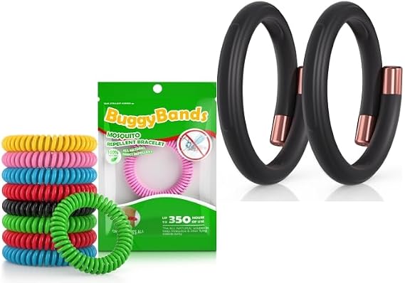 48 Pack Mosquito Repellent Bracelets and Stylish Repellent Bracelets - DEET-Free Bug Repellent Bracelets for Kids & Adults