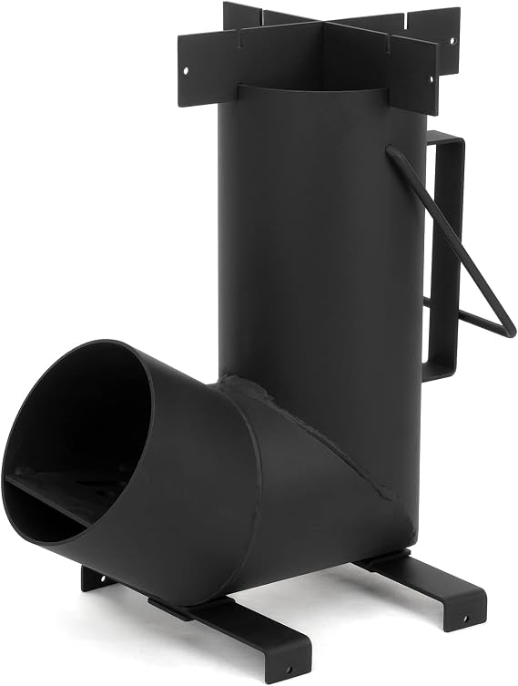 Stanbroil Portable Rocket Stove, Wood Burning Camping Stove | Cross Stand for Pot Cooking, Compact Wood Burning Stove, Ideal for Camping, Backyard & Outdoor Cooking