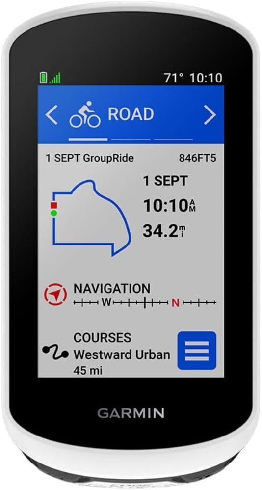 GARMIN Edge Explore 2 Easy to Use GPS Cycling Navigator, eBike, Map, Navigation Compatible, with Safety Functions