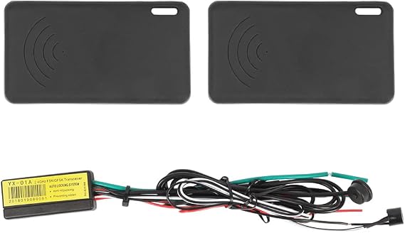 EASYGUARD IM002 Car Immobiliser System with Engine Automatic Lock/Unlock within 2 Meters, Anti-Hijacking & Anti-Theft, DC12V, 2-Pack, Remote Control, Compatible with Cars, SUVs, Pickup Trucks