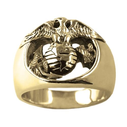 Marine Corps Ring by Mike Carroll, 10K Gold