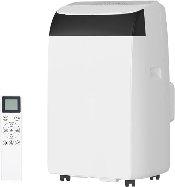 14000 BTU Portable Air Conditioners with Remote Control, 3-in-1 Free Standing Cooling AC Unit with Fan & Dehumidifier, Cools Room up to 750 sq.ft,Sleep Mode,3 Speed,Auto Swing,24H Timer