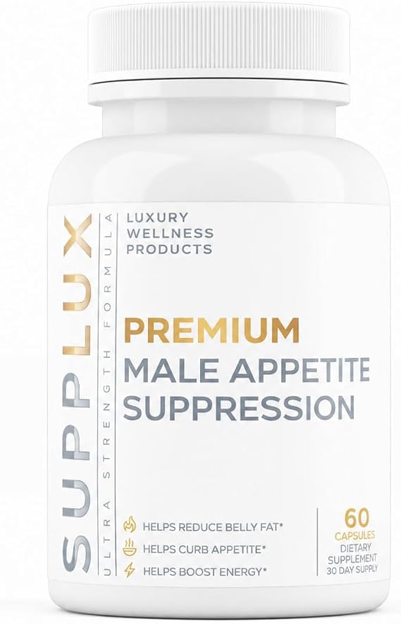 PREMIUM Male Appetite Suppressant - Weight Loss Pills, Fat Burner for Men, GLP-1 Pathway Support - Can Help Sustain Muscle While Burning Fat - Powerful Fat Burning Assistance- 60 Capusles