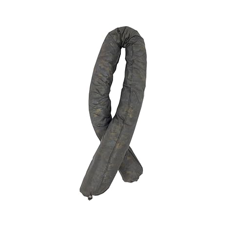 Spilfyter Absorbent Socks - 3" x 4', 12-Pack - Universal Leak, Drip, and Spill Control, 12.5 Gal Absorbency, Gray - 12GSS54-SB