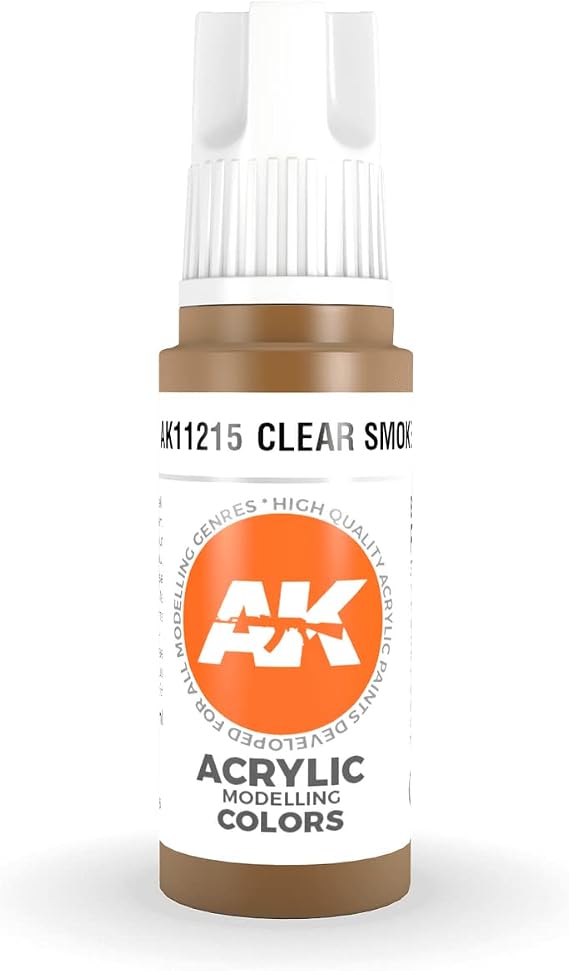 AK Interactive 3rd Gen Acrylic Clear Smoke 17ml