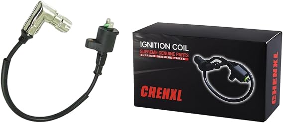 Ignition Coil with Metal Spark Plug Cap for 90cc 110cc 125cc 150cc 250cc ATV Quad Dirt Bike Go-Kart | Fits TaoTao, Apollo, Kayo, Coolster, Apollo, Chinese ATV/scooters/Dirt Bike