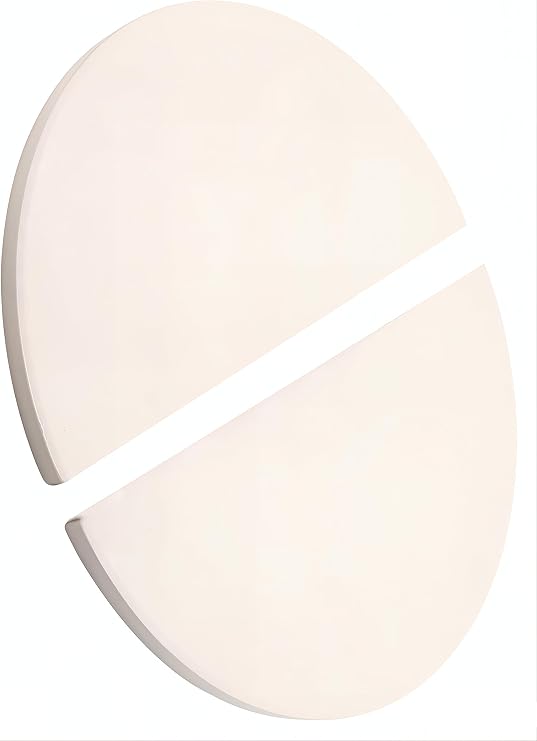 Mencious 15" Half Moon Pizza Stone convEGGtor, Heavy Duty Ceramic Heat Deflector Plates Pizza and Baking Stone for Oven and Grill
