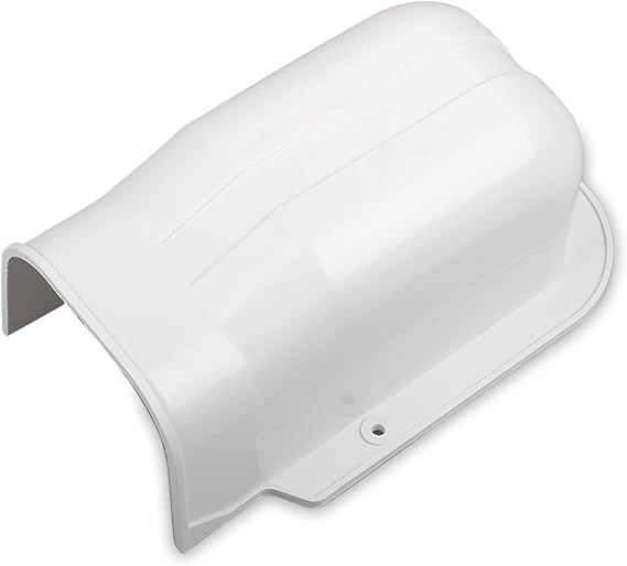 3" 10Ft PVC Line Set Wall Cover for Ductless Mini Split Air Conditioners, Decorative PVC Slim Line Cover for Central AC & Heat Pumps Systems Tubing Cover White