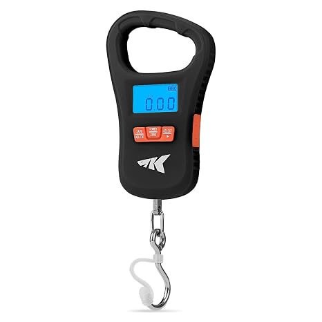 KastKing ToughTide USB Charging Fishing Scale, Fishing Gear, Black