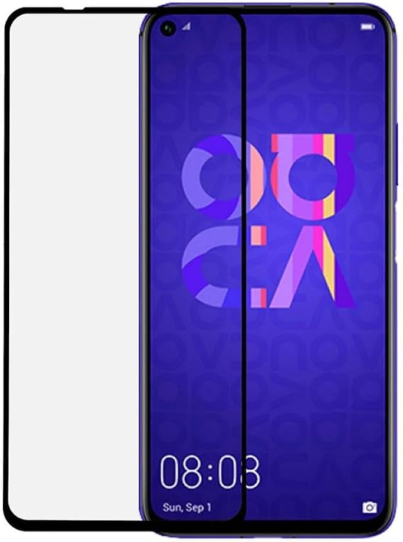 Bzontech Huawei Nova 5T ile Uyumlu Ekran Koruyucu 9D Tam Kaplayan Kavisli