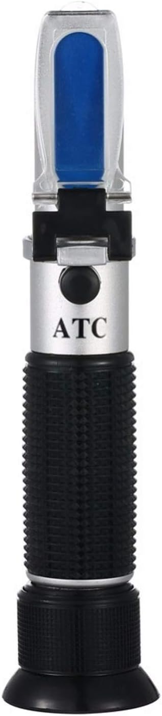 ZZQQ Handheld Refractometer Digital Milk Concentration Meter 0-20% Milk Tester Milk Hydrometer Brix Built in ATC