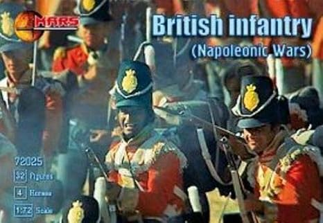 Mars Figures 72025-1/72 British Infantry, Napoleonic War, Scale Plastic Model