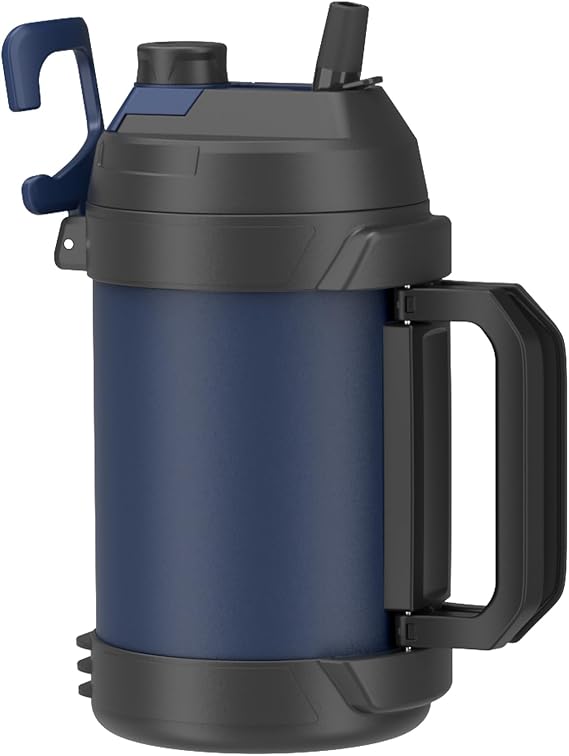 Zukro 1 Gallon Insulated 18/8 Stainless Steel Water Jug, Keep Cold 48 Hrs