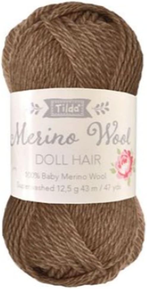 Tilda Yarn for Doll Hair Bwn, Brown