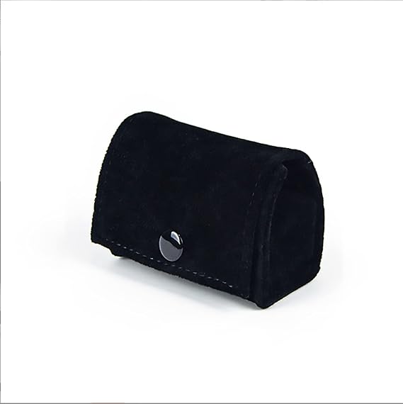 xianshengle Ring Box, Jewelry Ring Gift Box Vintage Ring Display Holder Case for Wedding Ceremony Proposal Engagement (Black)