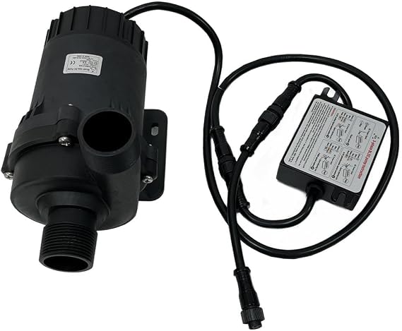 SHYSKY High Power Heavy Duty 24V 200W Brushless DC Water Pump DC85E-24100S, 10m 32ft Lift, 13500LPH 3566GPH Flow Rate, Low Noise, With DRY RUN Protection, For Cooling Circulation Pressure Sys