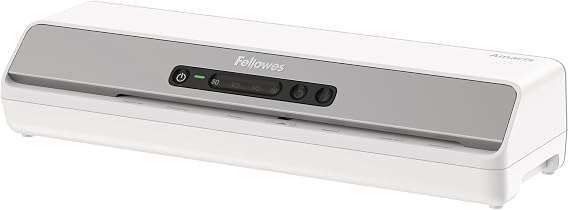 Fellowes AmarisTM 125 Thermal Laminator Machine, 12.5", Laminates 31"/Min | Fast 60 Second Warm Up Time, Jam-Free Reverse Button, Light Bar, Schools, Home, Small Office, Laminates Up to 7 Mil