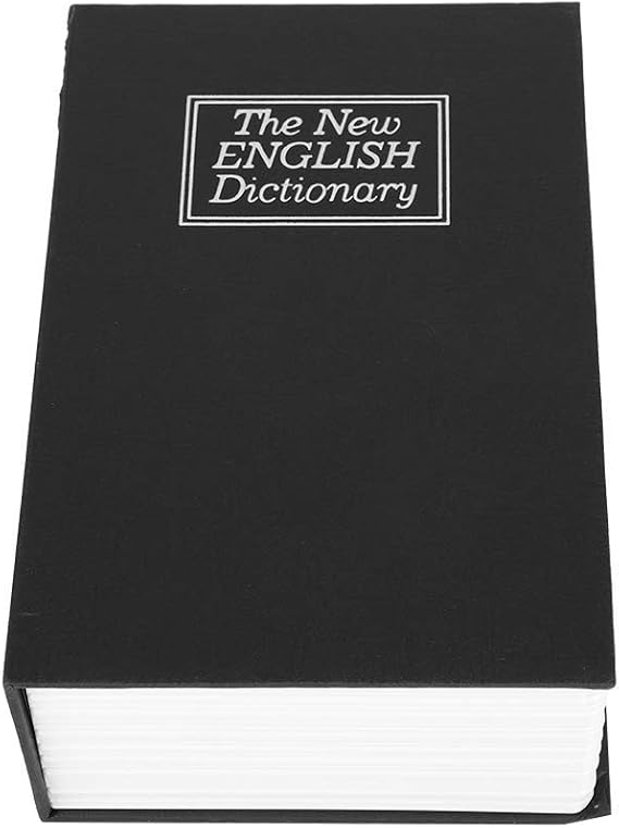 Mini Hidden,Simulation Dictionary Book Creative With 2 Keys,Mini Storage Box Jewelry Collection Storage Box 18 * 11.8 * 5.5CM/7.1 * 4.6 * 2.2In