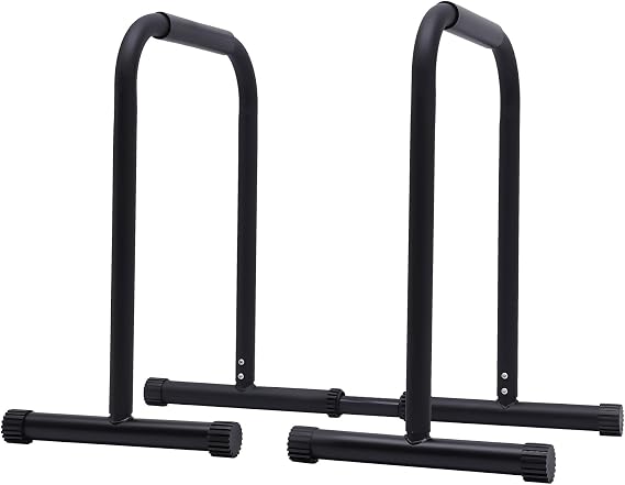 Adjustable Dip Bar Stand for Home Gym, 440 LBS Capacity, Double Parallel Bars for Calisthenics, Strength Training, Push Up, Free Standing Dip Station with Sponge Handle, Anti-Slip,Home Gym Equipment