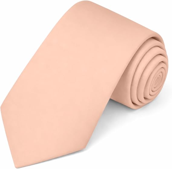 Jacob Alexander Solid Color Mens Tie - Soft-lined Necktie - Timeless Formal Look for Weddings and Business - (Regular Size)